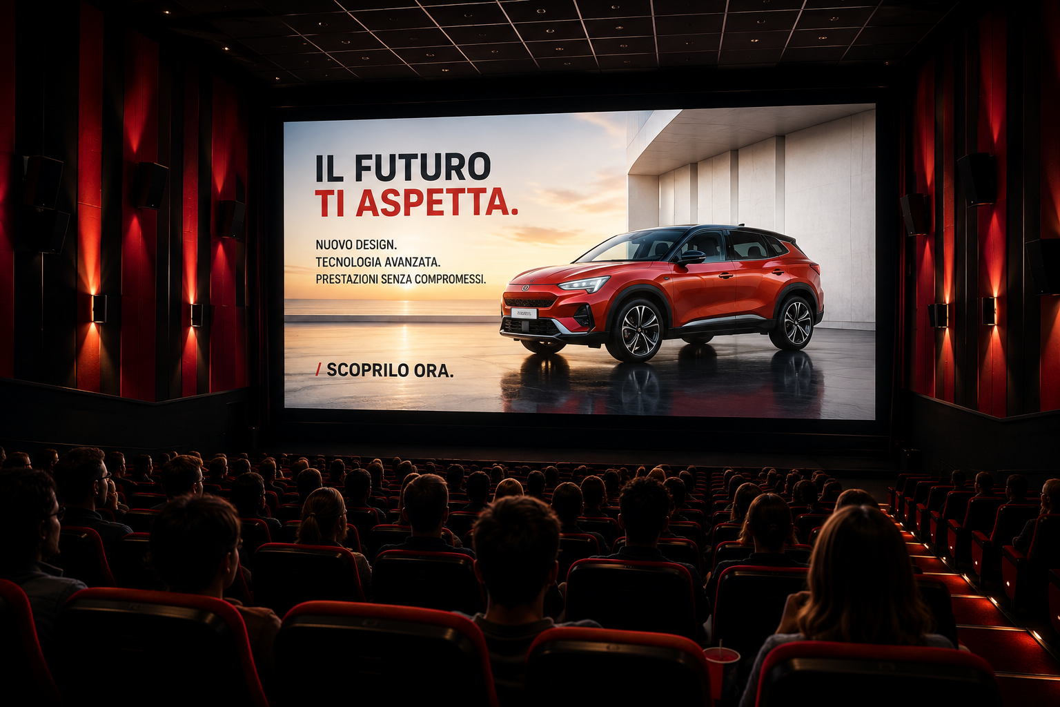 Pubblicità al cinema MK ADV